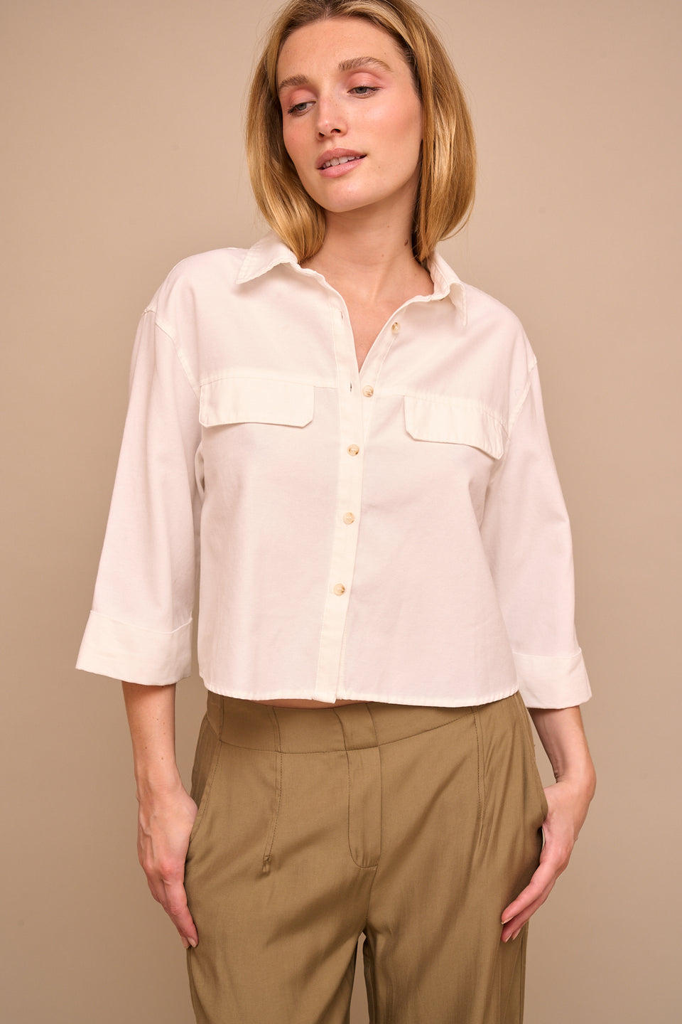 Chemise Yes 4711 Ecru - Image 4