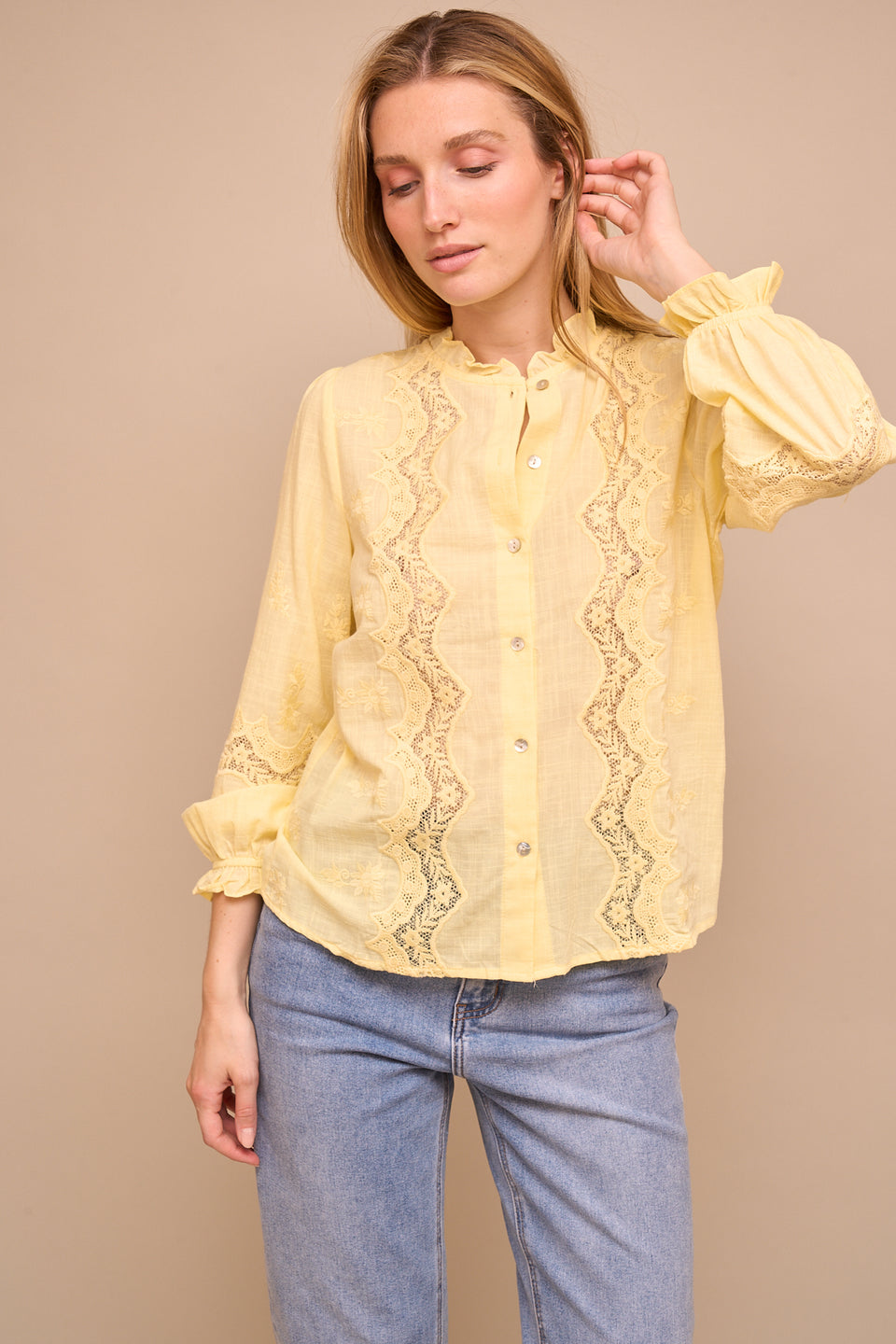 Chemise ILVA 511133 Jaune - Image 4