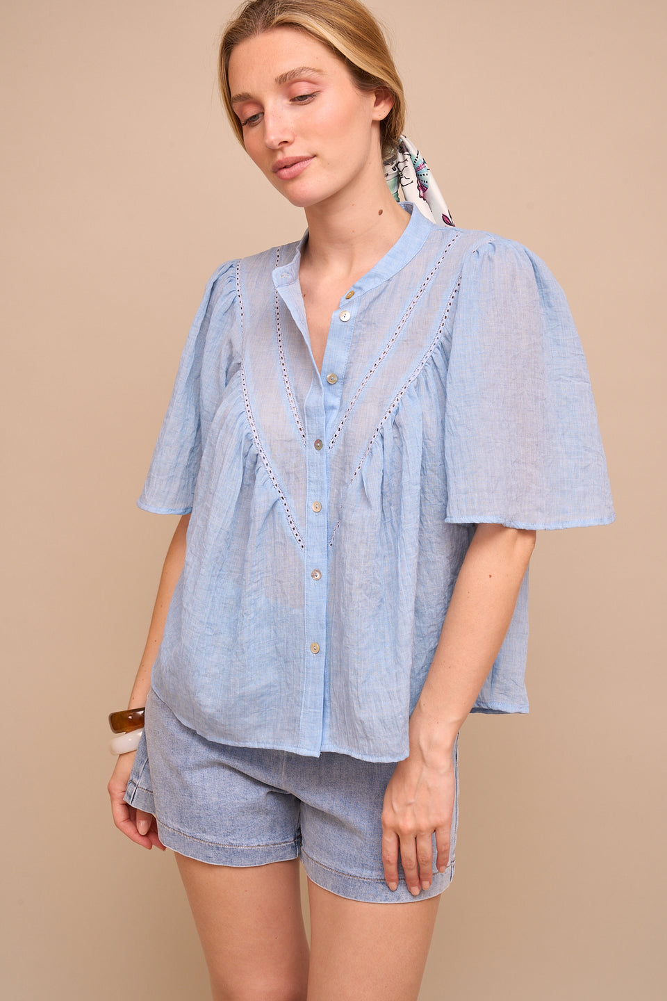 Chemise Yes 30395 Bleu Ciel - Image 4