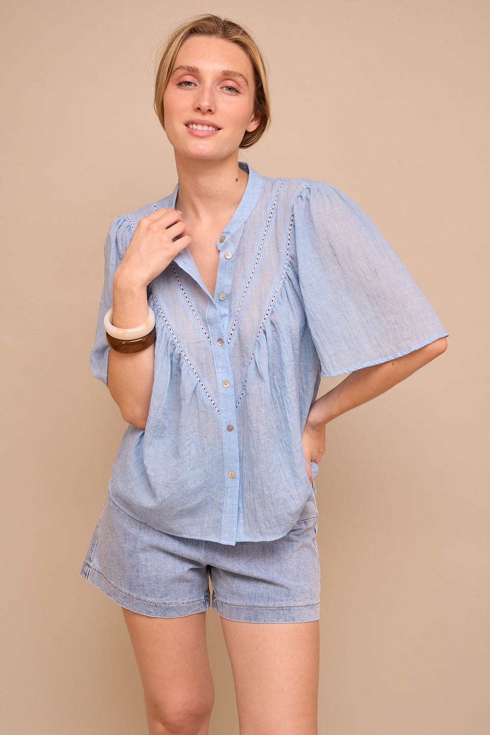 Short ILVA 451 Bleu - Image 3