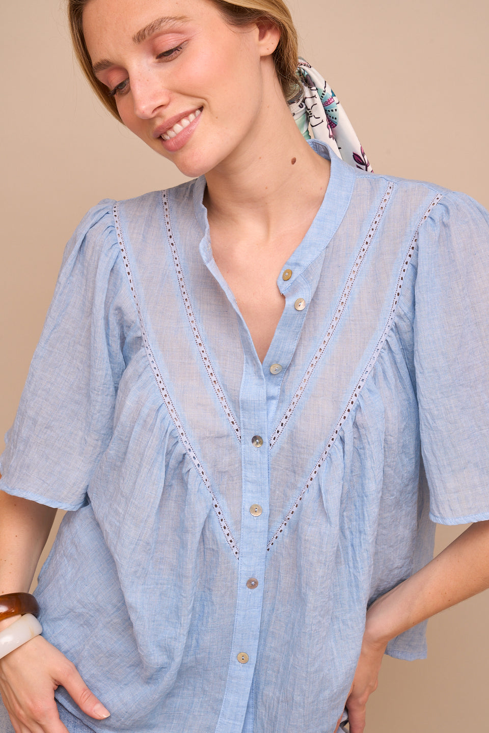 Chemise Yes 30395 Bleu Ciel - Image 3