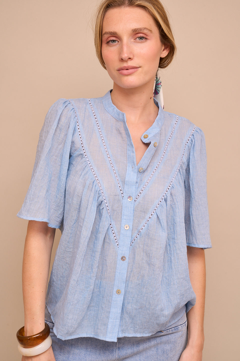Chemise Yes 30395 Bleu Ciel - Image 6