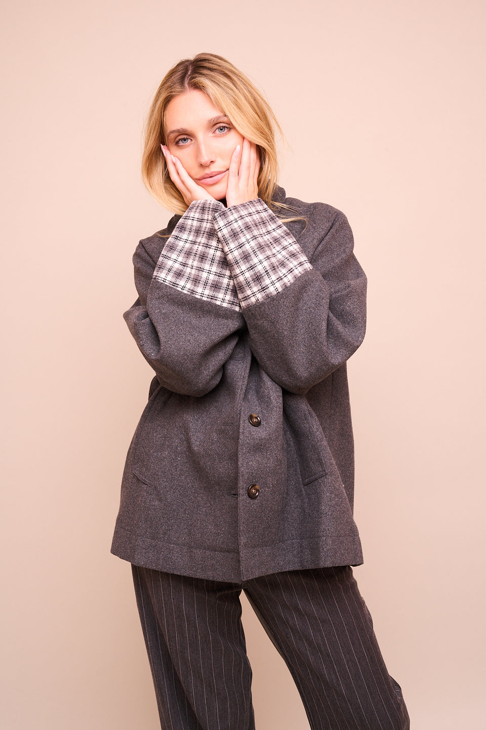 Manteau Gabie gris - Image 3