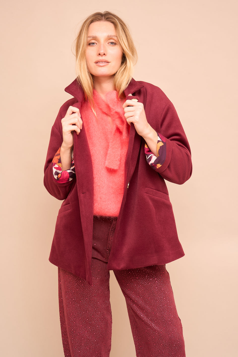 Manteau Scott Bordeaux - Image 1