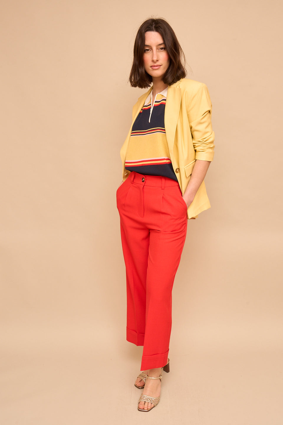 Pantalon YES 7714 Corail - Image 1