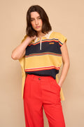 Pull Zoe Rayé Jaune