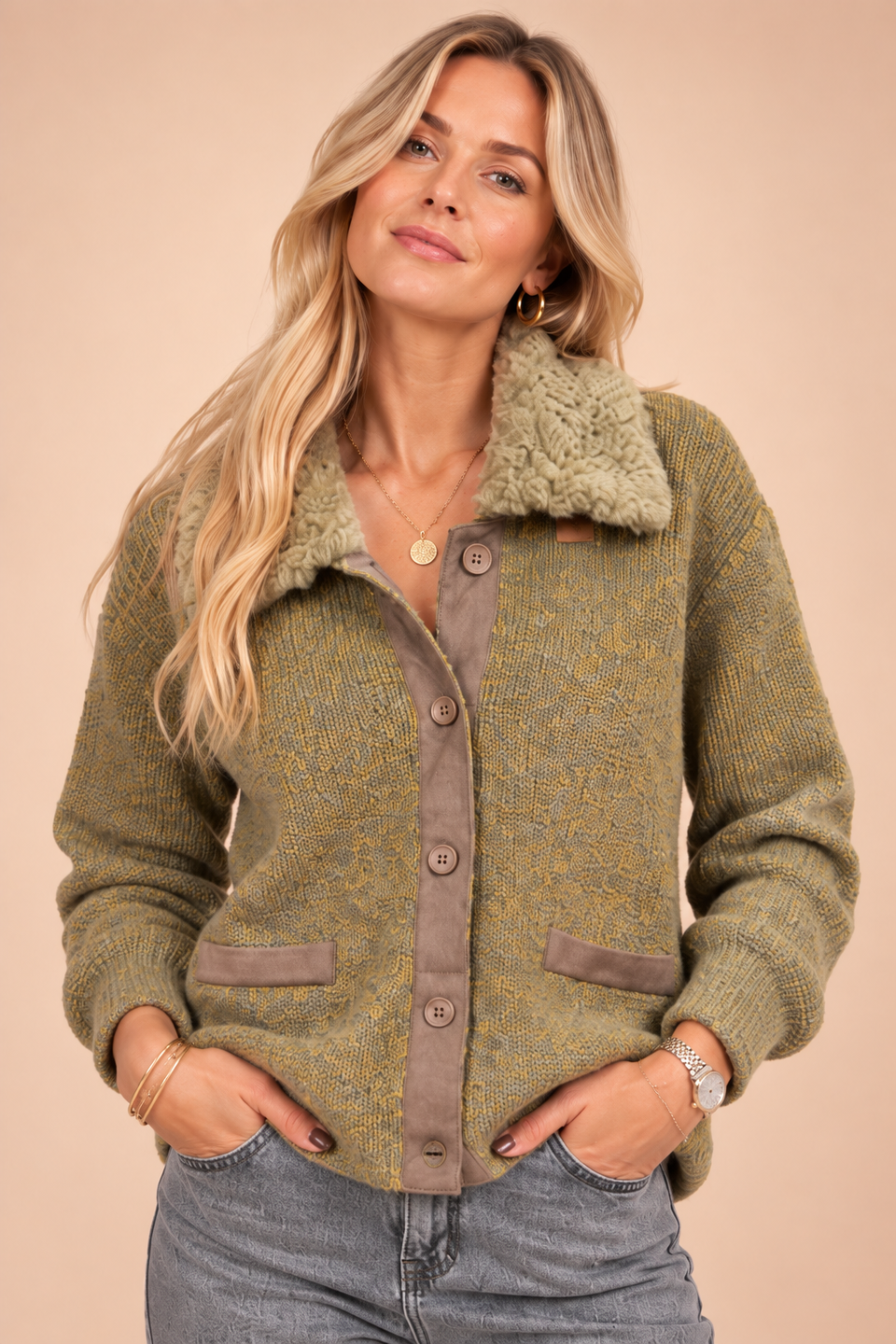 Gilet Benjy Kaki - Image 2
