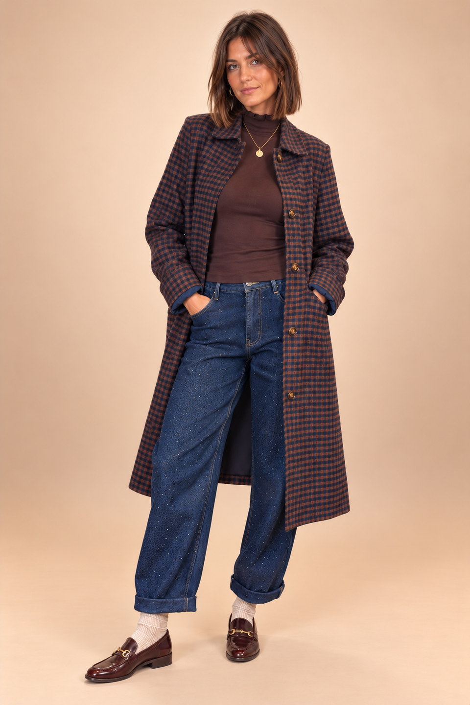 Manteau Gaston Bleu Marine - Image 3