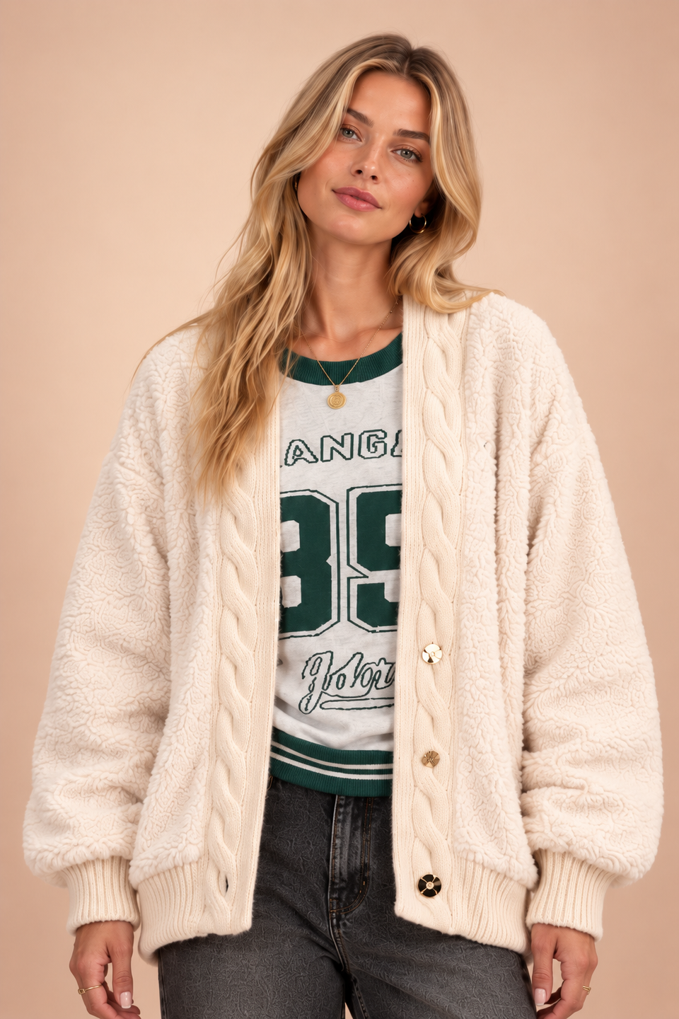 Manteau Robine Ecru - Image 1