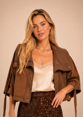 Veste Oryn Patchwork Camel