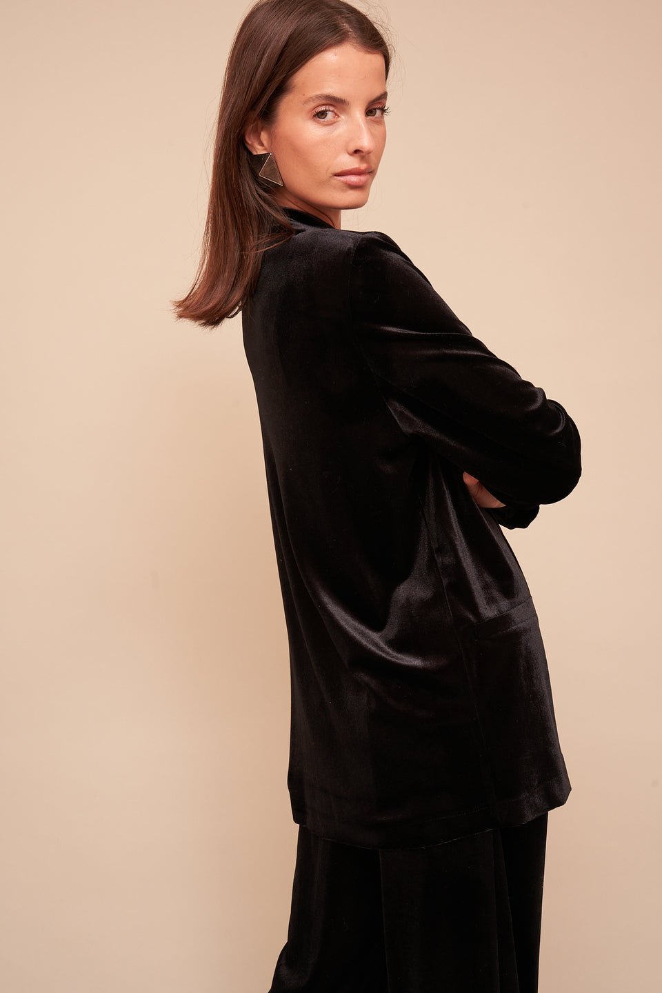 Blazer Greta Vel Lisse Noir - Image 7