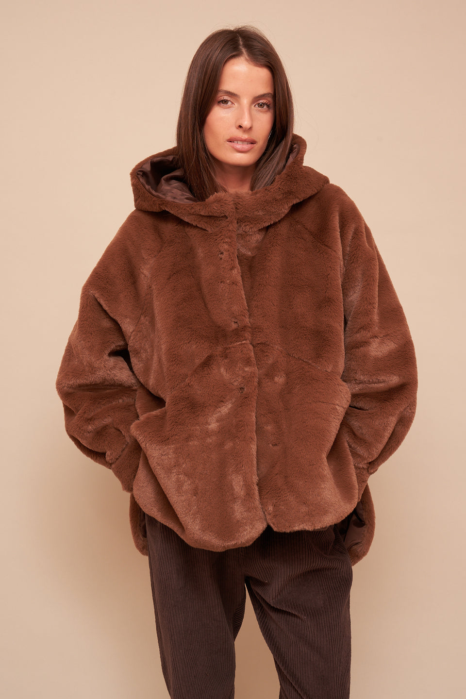 Manteau ILVA 2811 Marron - Image 1