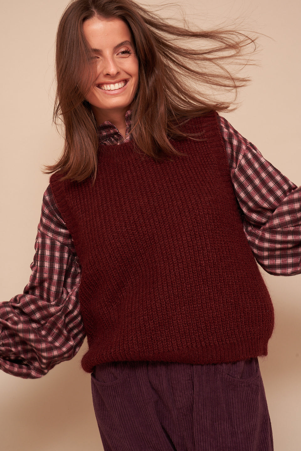 Pull YES 8408 Bordeaux - Image 3