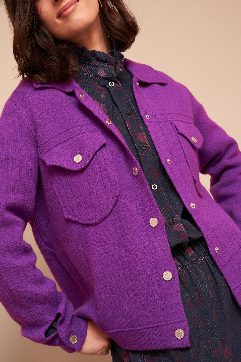 Gilet ILVA 2267 Violet - Image 2