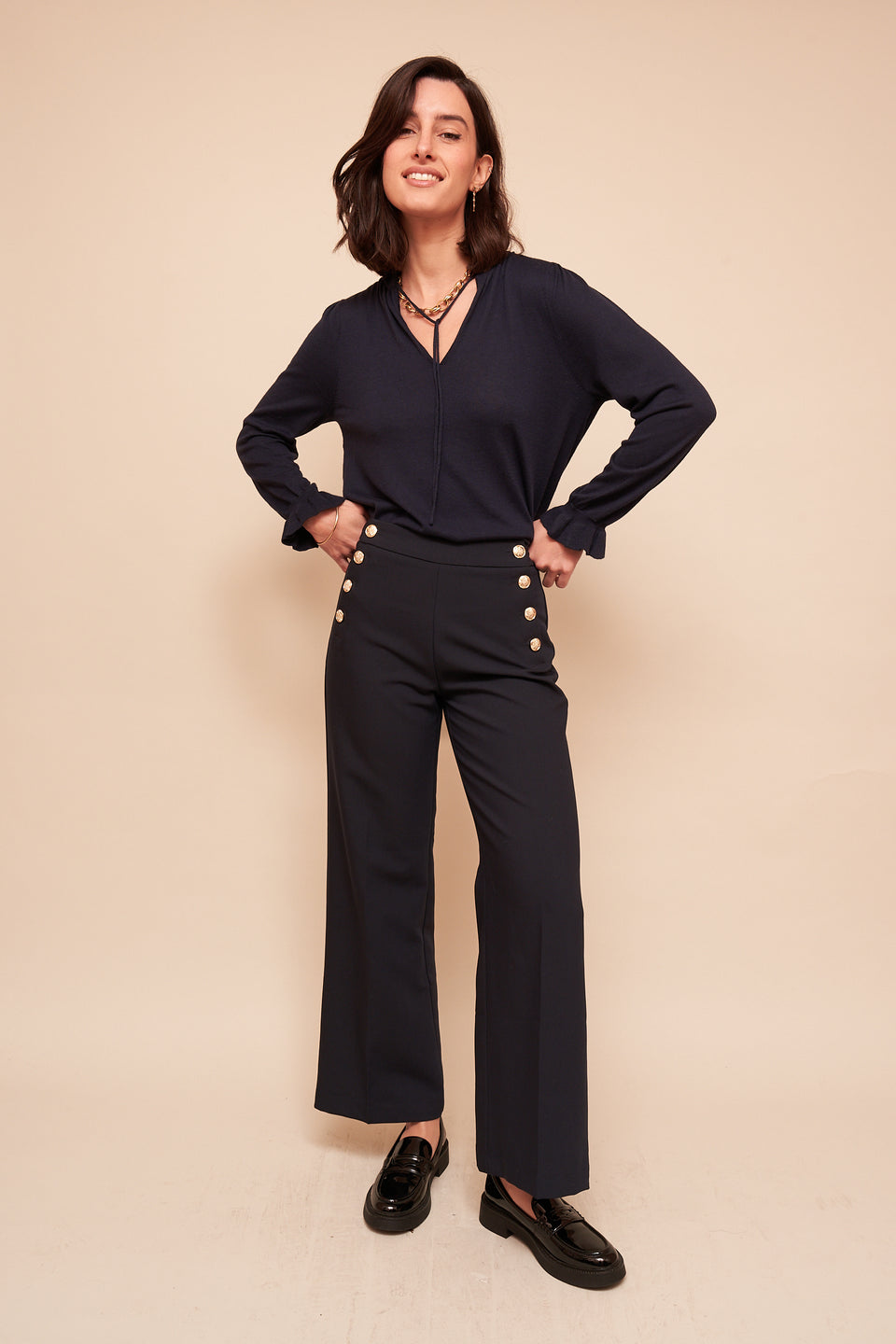 Pantalon YES 7407 Noir - Image 1