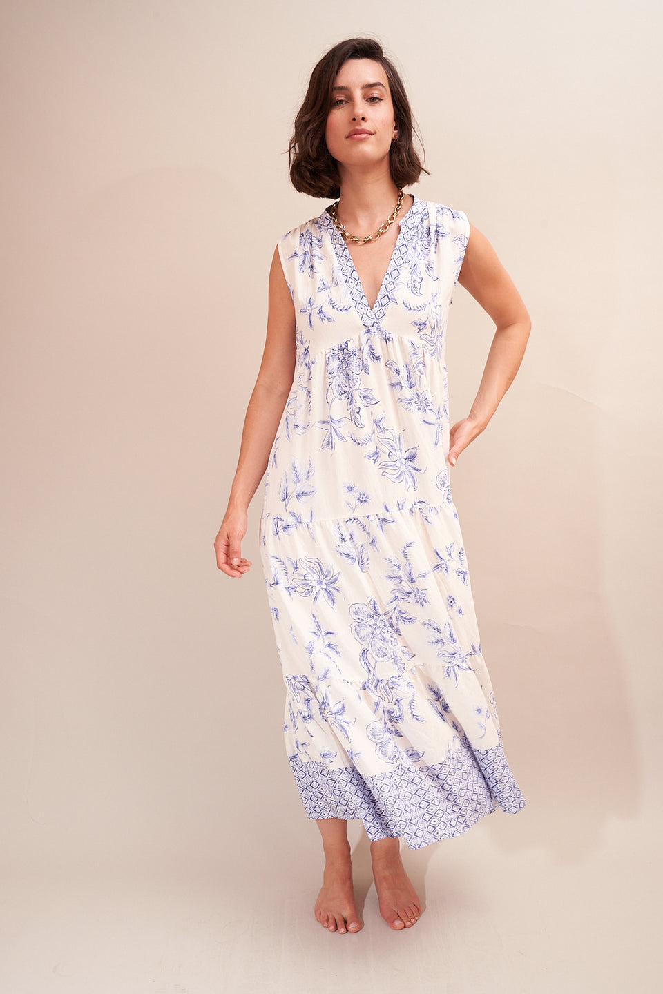 Robe Yes 10305 Bleu-1 - Image 2