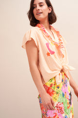 Chemise Alyana Vichy Orange