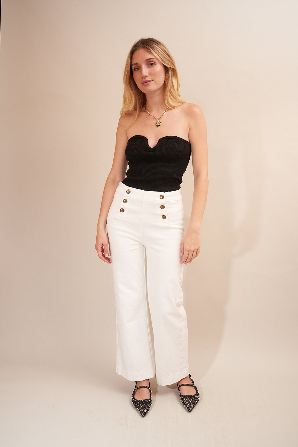 Jeans ILVA 413 Blanc - Image 1