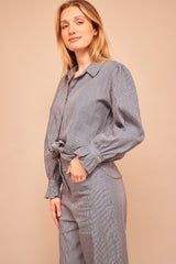 Chemise Louane Rayée Bleu