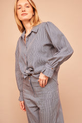 Chemise Louane Rayée Bleu