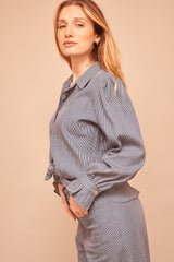Chemise Louane Rayée Bleu