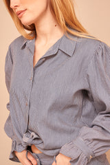 Chemise Louane Rayée Bleu