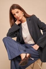 Blazer Greta Strass Marine