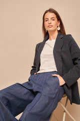 Blazer Greta Strass Marine