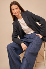 Blazer Greta Strass Marine