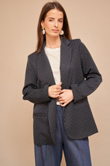 Blazer Greta Strass Marine