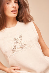 Pull Tiffany Ecru