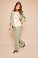 Pantalon Cate Vert d'eau