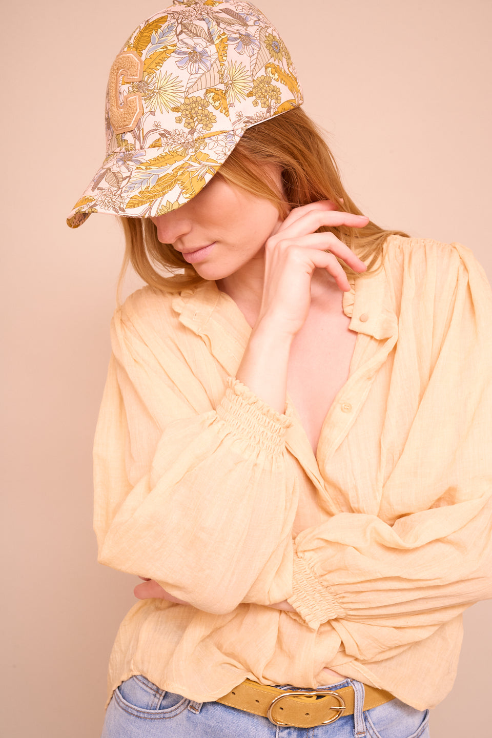Chapeau Casquette Jaune - Image 3