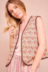 Gilet ILVA 50012 Rayé Rouge