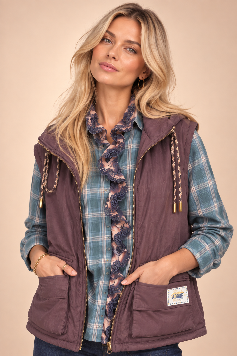 Veste Rita Bordeaux - Image 1