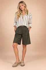 Chemise Daria Rayée Ecru