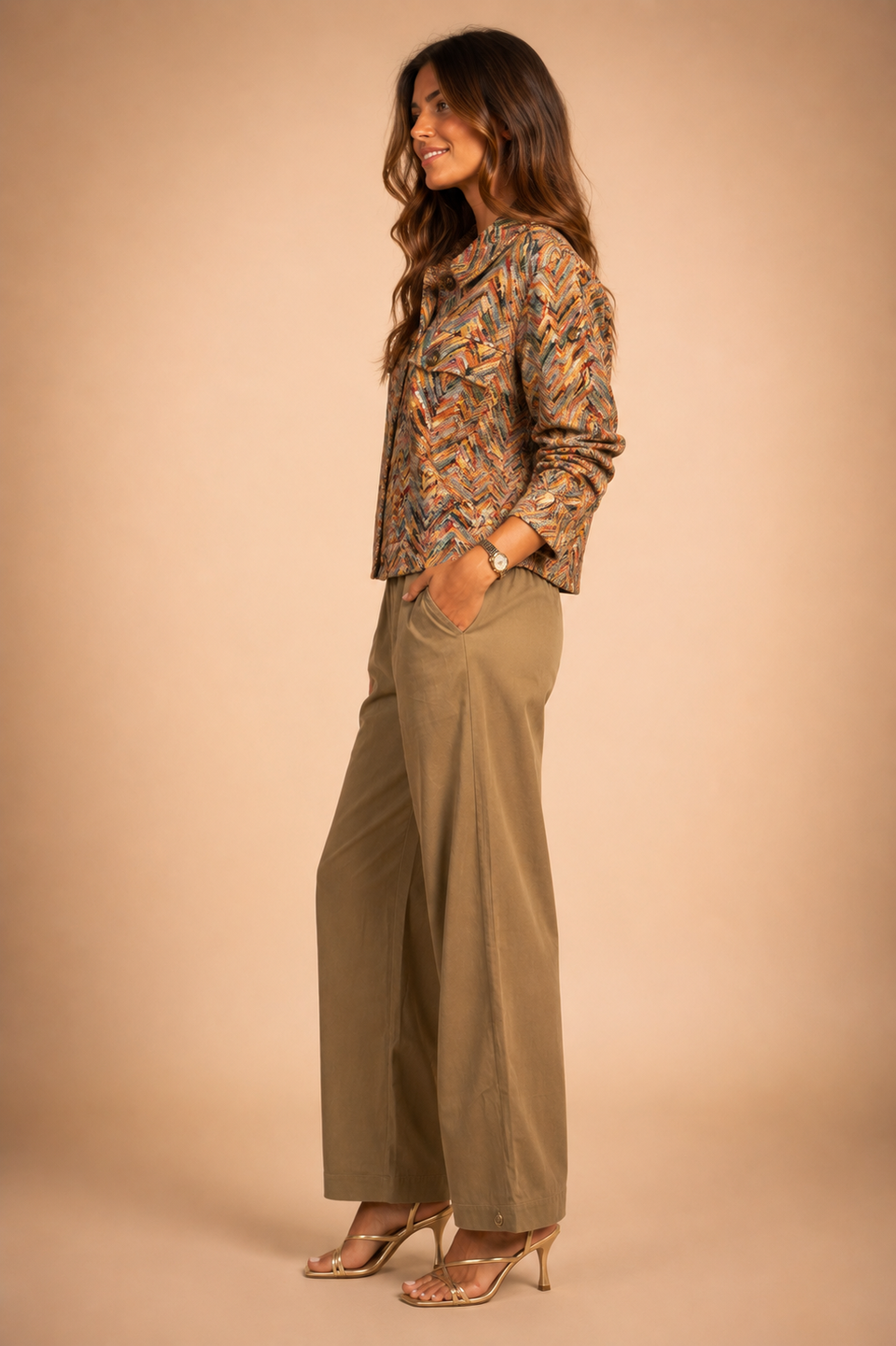 Pantalon Claire Kaki - Image 3
