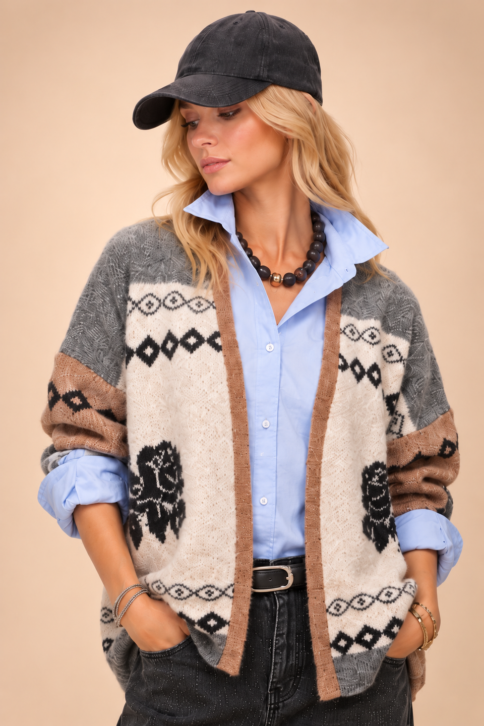 Pull Azaleia Ecru Beige - Image 2