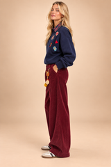 Pantalon Loka Bordeaux