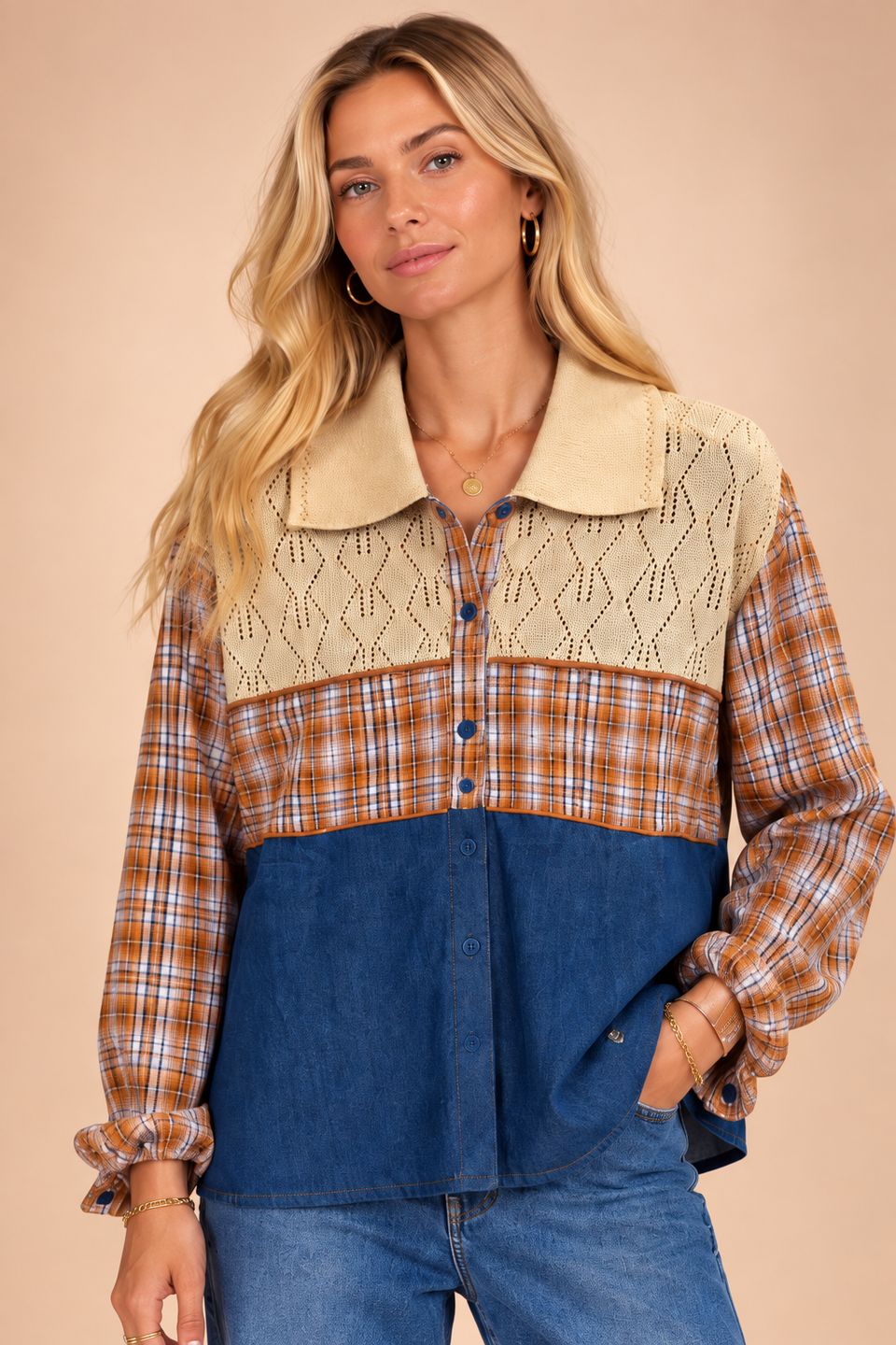 haut Rosalia Denim et O - Image 1