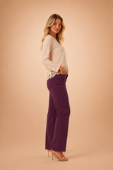 Pantalon Parmy Aubergine