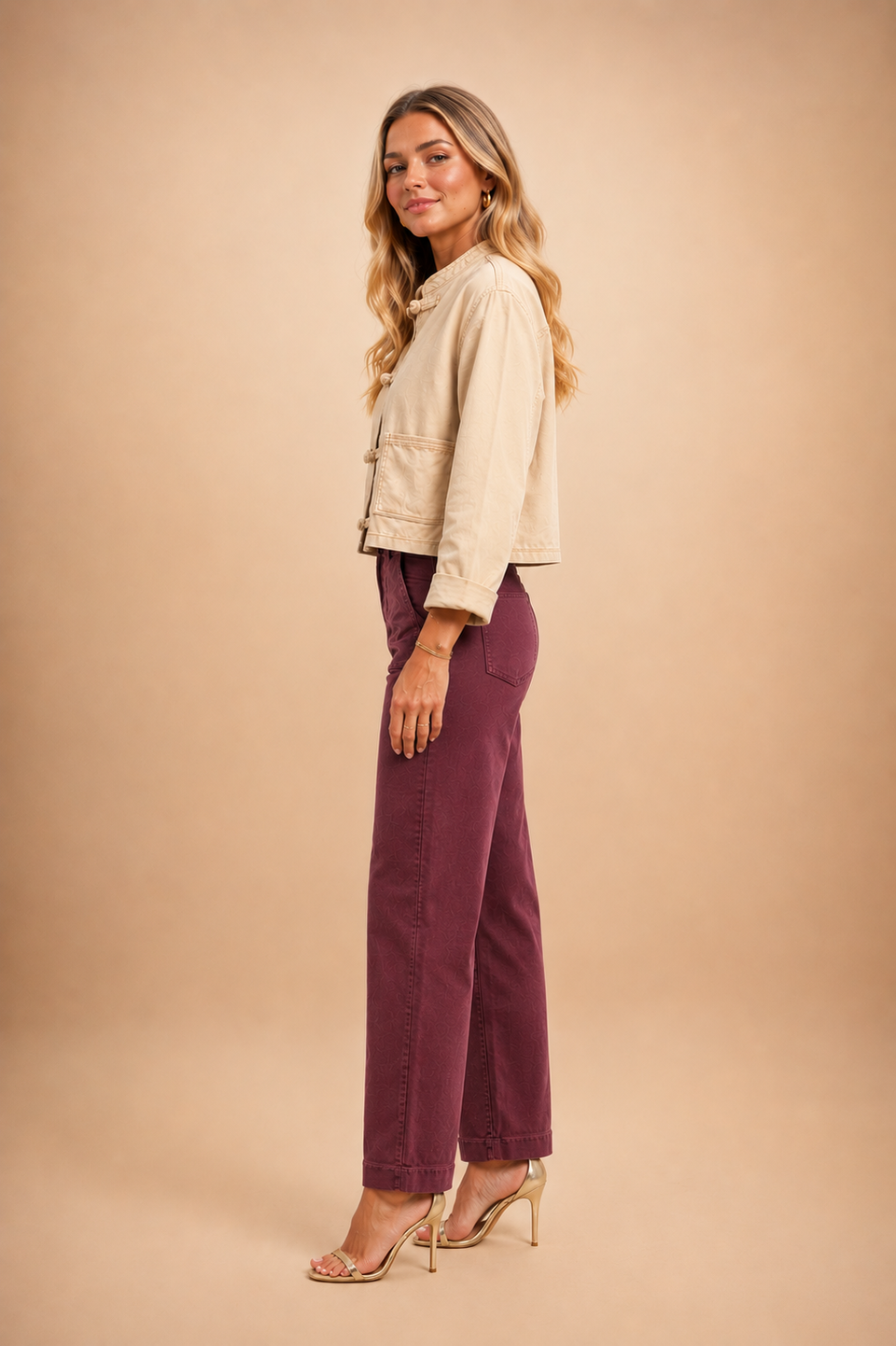 Pantalon Parmy Aubergine - Image 3