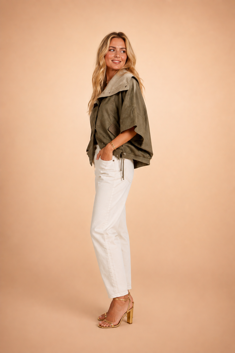 Veste Oryn Patchwork Kaki - Image 4