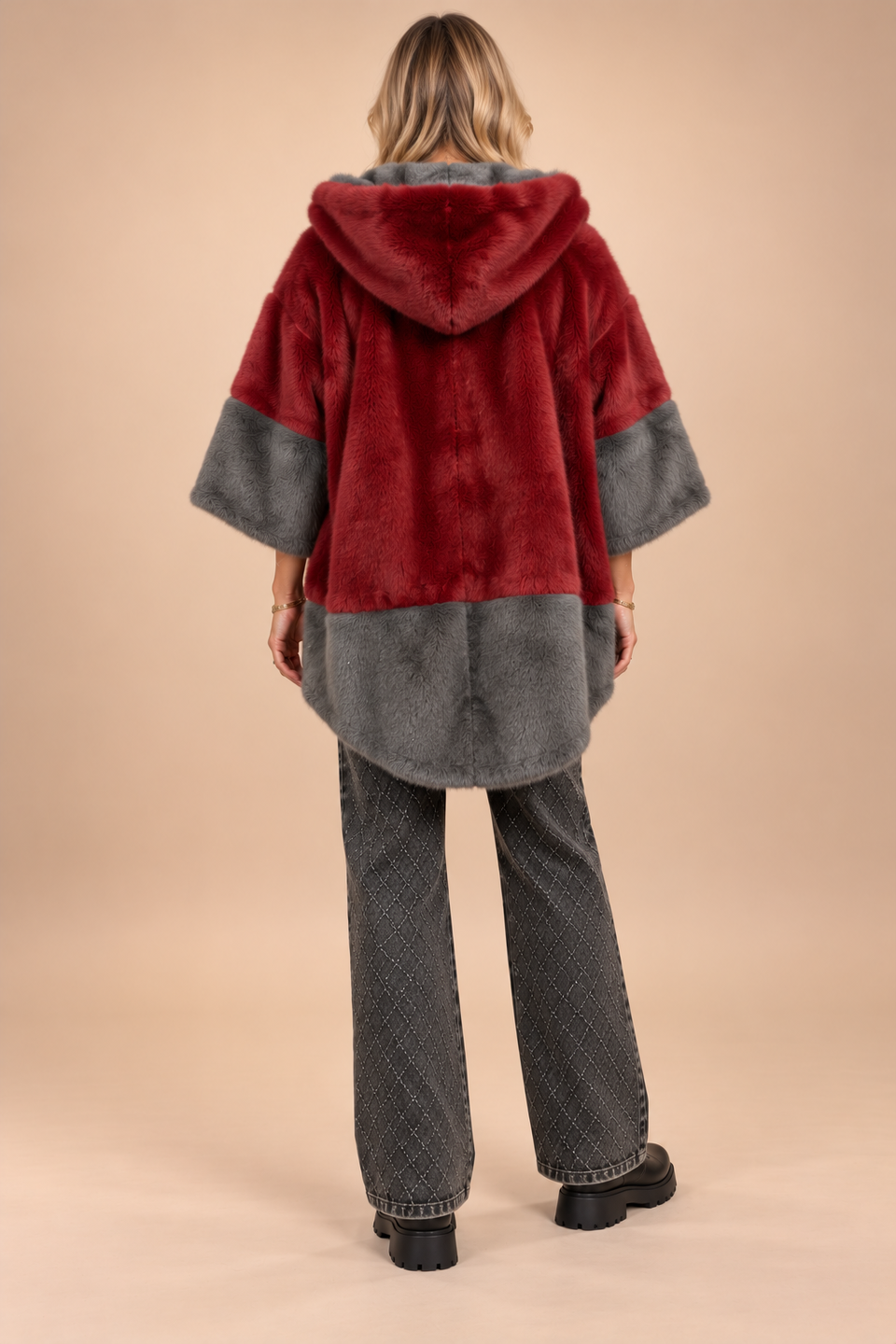 Manteau Melie Bordeaux - Image 5