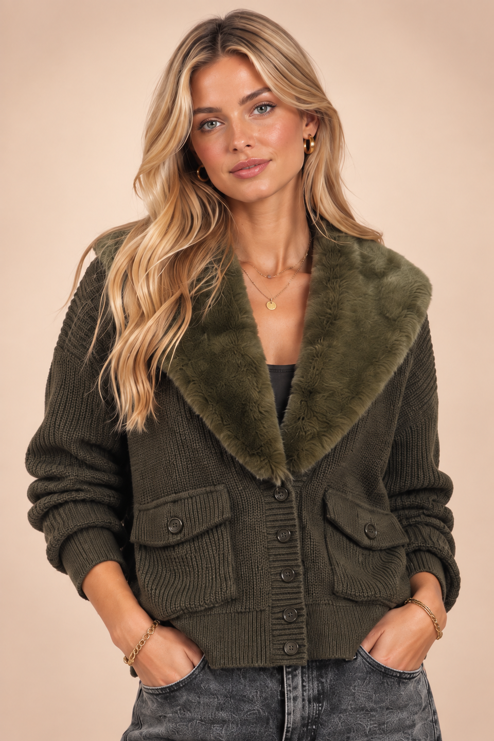 Gilet Military Kaki - Image 1