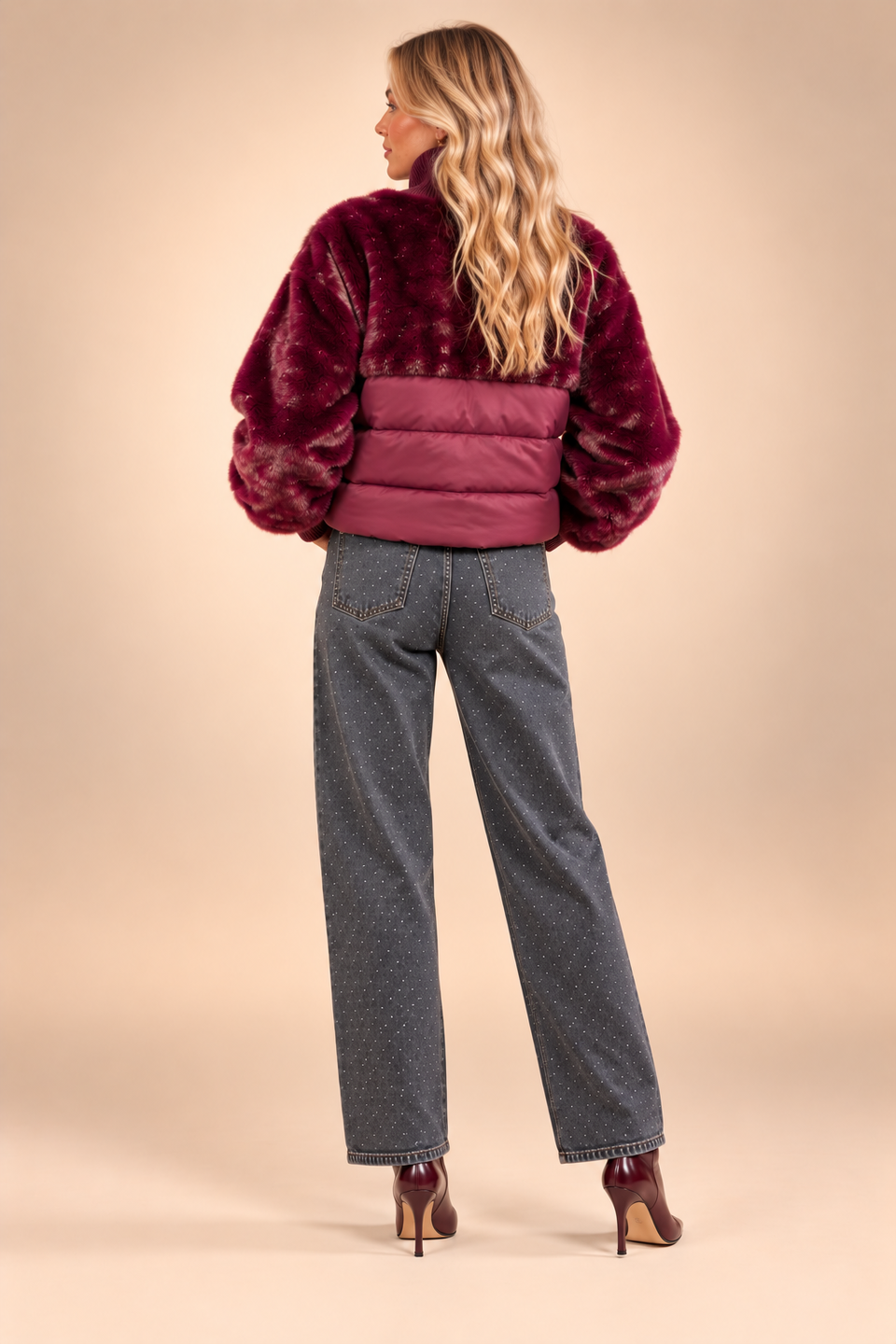 Manteau Felicia Bordeaux - Image 5