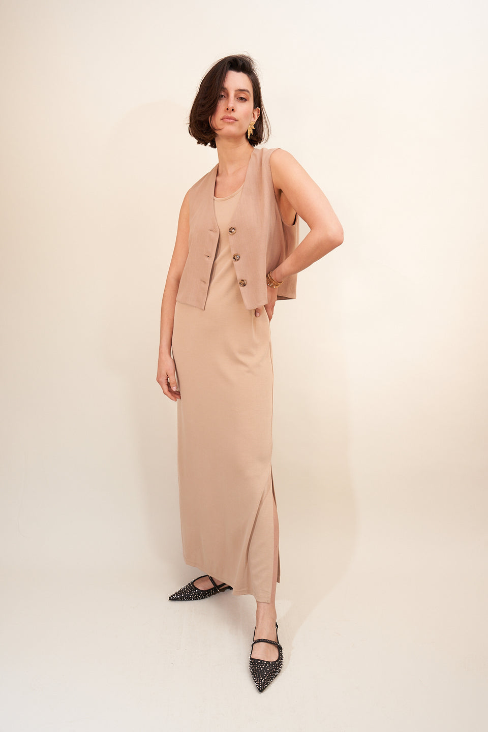 Robe Nikita Beige - Image 3