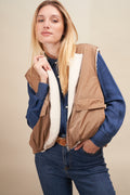 Gilet trish Camel