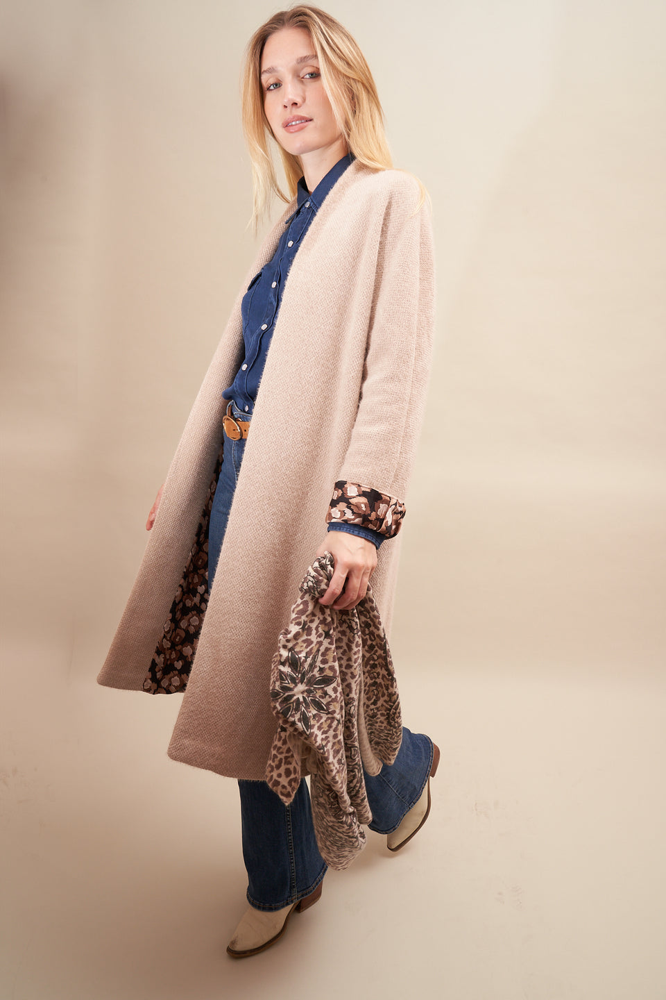 Manteau Sarah miel Beige - Image 2