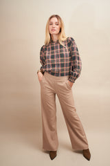Chemise Joey Carreaux Kaki